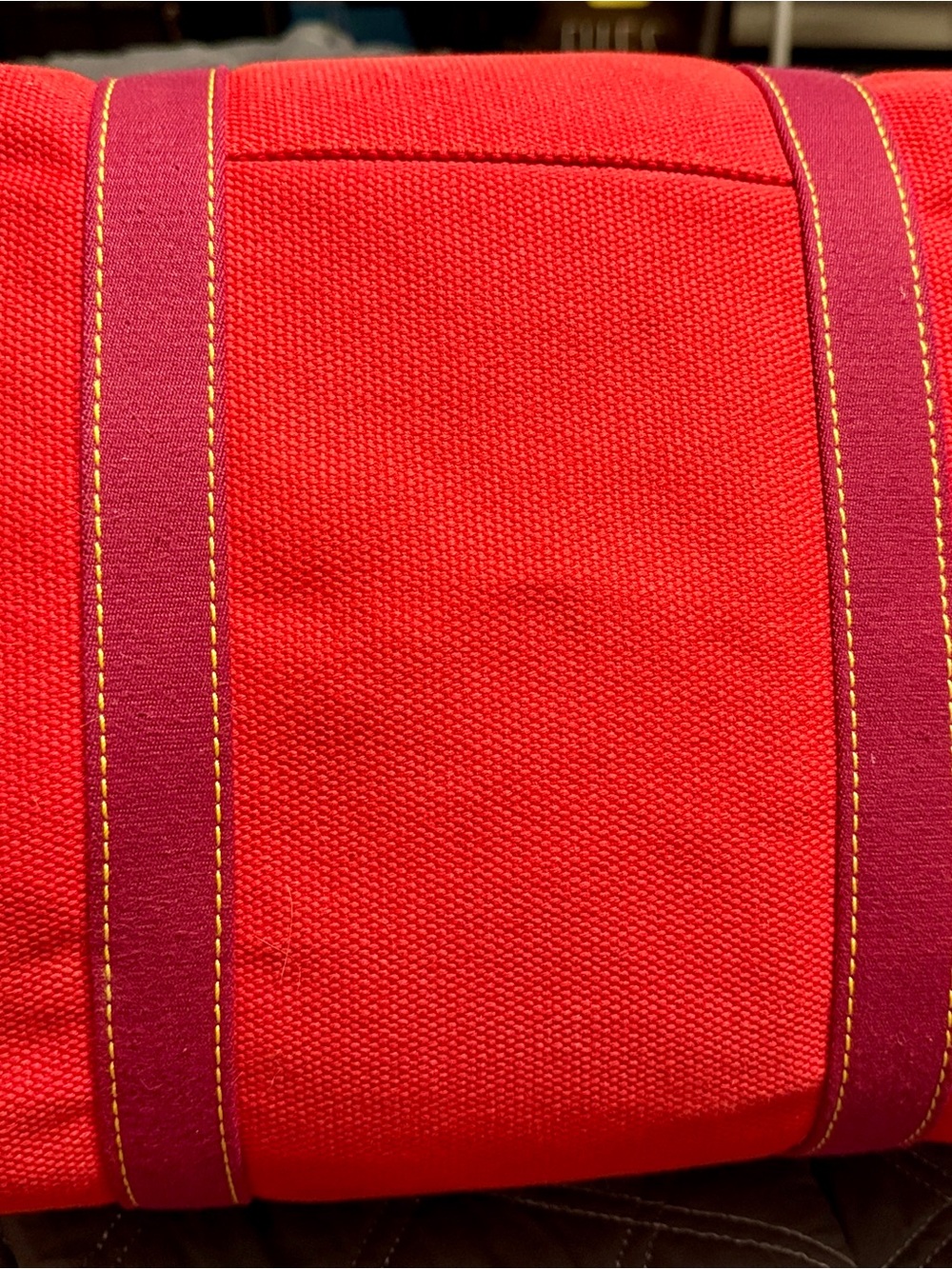 Louis Vuitton Red Cabas Antigua MM - Limited - Vintage Luxury - Perfect Tote - Picture 13 of 16